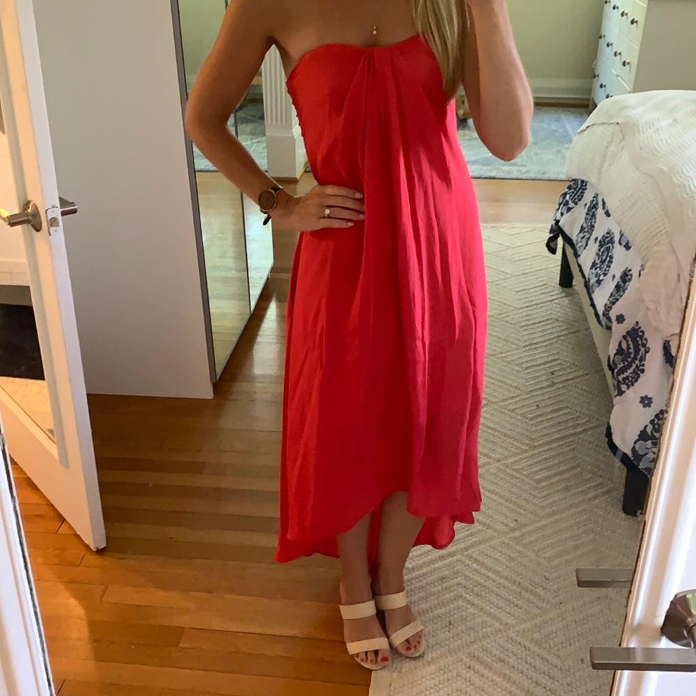 BB Dakota red high low hem dress size 0